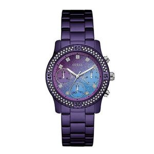  Shop Authentic Guess Confetti Diamonds Purple Dial Purple Steel Strap Watch for Women - W0774L4 - Luxxuri
