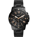  Shop Authentic Fossil Grant Sport Chronograph Black Dial Black Steel Strap Watch for Men - FS5374 - Luxxuri