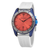  Shop Authentic Emporio Armani Sigma Analog Orange Dial Grey Silicone Strap Watch For Men - AR11218 - Luxxuri
