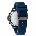  Shop Authentic Tommy Hilfiger Bank Blue Dial Blue Rubber Strap Watch for Men - 1791721 - Luxxuri