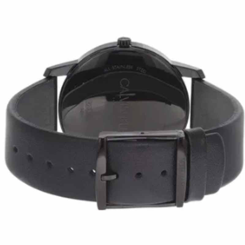  Shop Authentic Calvin Klein City Quartz Black Dial Black Leather Strap Watch for Men - K2G2G4C1 - Luxxuri