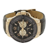 Shop Authentic Guess Rigor Analog Brown Dial Brown Leather Strap Watch For Men - W0040G3 - Luxxuri