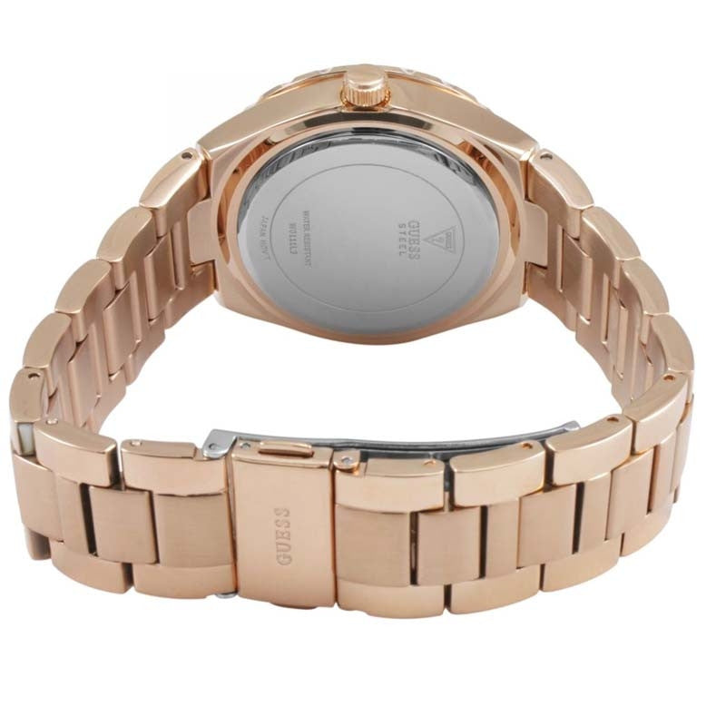  Shop Authentic Guess Viva Diamonds White Dial Rose Gold Steel Strap Watch for Women - W0111L3 - Luxxuri