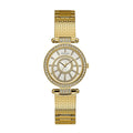  Shop Authentic Guess Muse Crystals White Dial Rose Gold Steel Strap Watch For Women - W1008L2 - Luxxuri