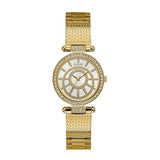  Shop Authentic Guess Muse Crystals White Dial Rose Gold Steel Strap Watch For Women - W1008L2 - Luxxuri