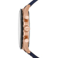  Shop Authentic Fossil Forrester Chronograph Blue Dial Blue Leather Strap Watch for Men - FS5814 - Luxxuri