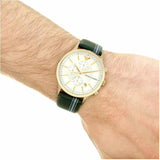  Shop Authentic Emporio Armani Renato Chronograph Silver Dial Green Leather Strap Watch For Men - AR11233 - Luxxuri