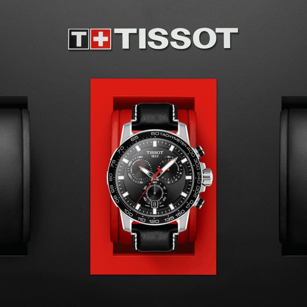  Shop Authentic Tissot Supersport Chrono Black Dial Black Leather Strap Watch for Men - T125.617.16.051.00 - Luxxuri