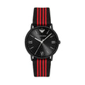  Shop Authentic Emporio Armani Kappa Black Dial Two Tone NATO Strap Watch For Men - AR11015 - Luxxuri