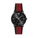  Shop Authentic Emporio Armani Kappa Black Dial Two Tone NATO Strap Watch For Men - AR11015 - Luxxuri