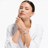  Shop Authentic Swarovski Octea Lux Chrono Pink Dial Pink Leather Strap Watch for Women - 5452501 - Luxxuri