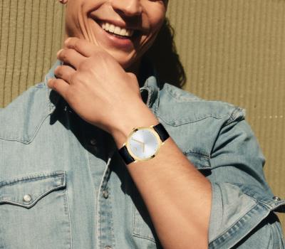  Shop Authentic Movado TC Silver Dial Black Leather Strap Watch For Men - 606695 - Luxxuri