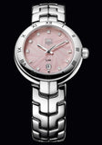  Shop Authentic Tag Heuer Link Diamonds Pink Dial Silver Steel Strap Watch for Women - WAT1415.BA0954 - Luxxuri