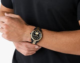  Shop Authentic Michael Kors Lexington Quartz Black Dial Two Tone Steel Strap Watch For Men - MK8948 - Luxxuri