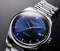  Shop Authentic Longines Master Collection Automatic 40mm Blue Dial Silver Steel Strap Watch for Men - L2.793.4.97.6 - Luxxuri