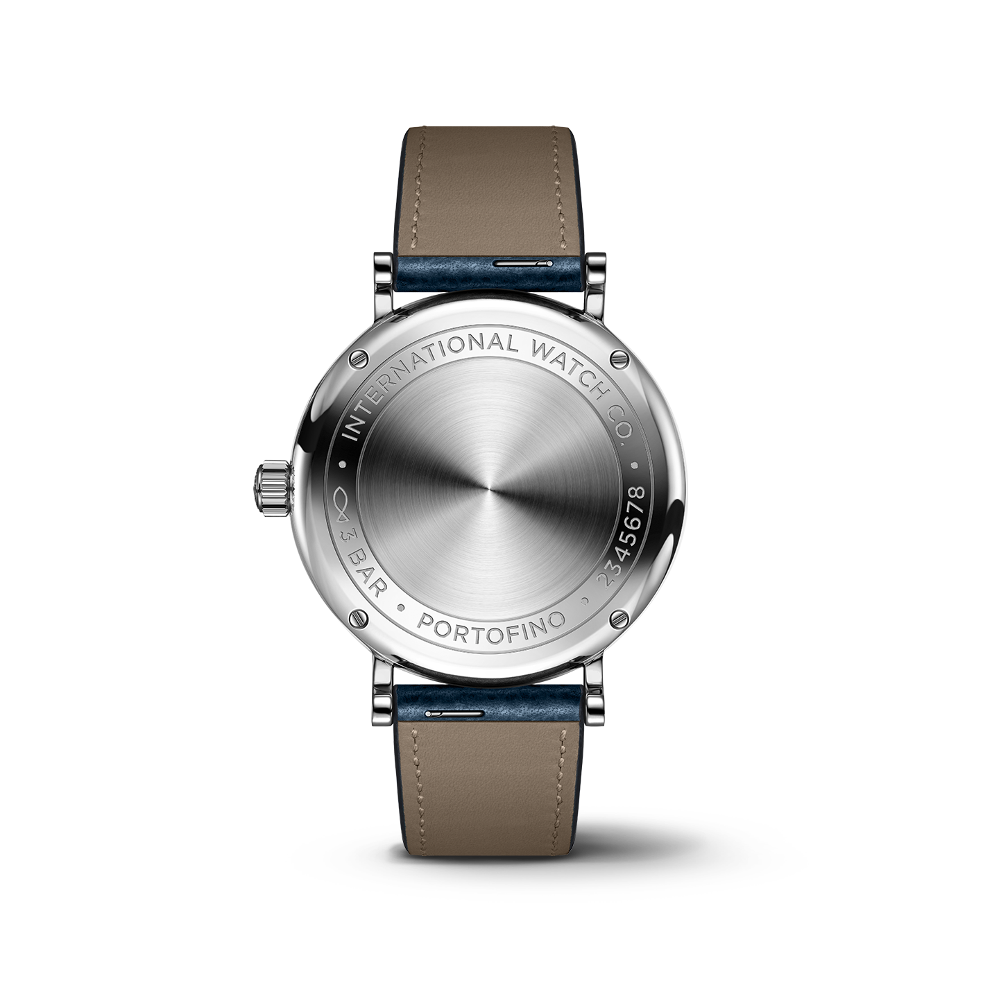 IWC Portofino Automatic Silver Dial Blue Leather Strap Watch for Women - IW357411