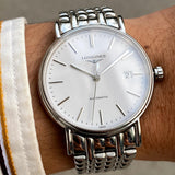 Shop Authentic Longines Presence 38.5mm Automatic Stainless Steel Watch for Men - L4.921.4.12.6 - Luxxuri