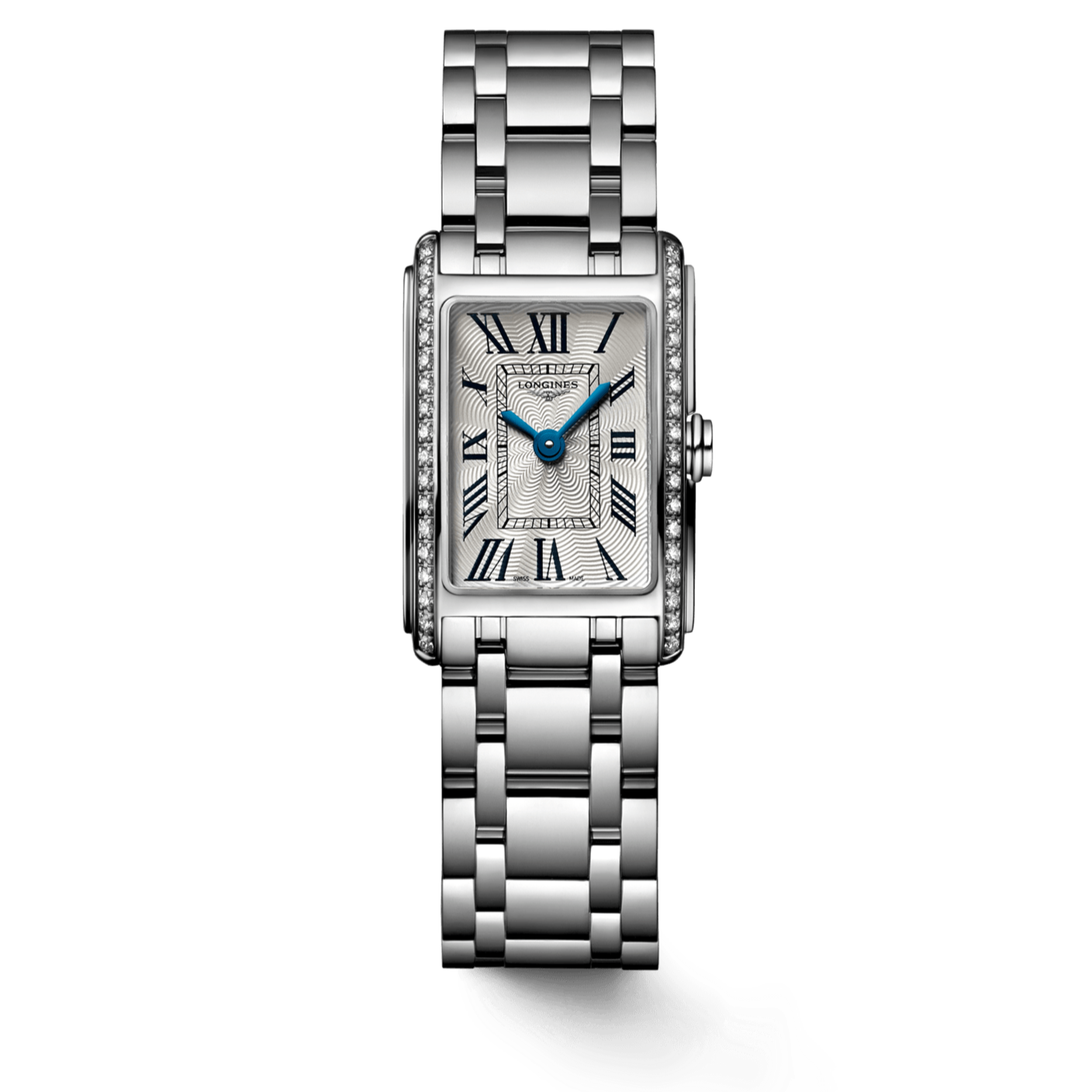 Longines Dolcevita Diamonds Silver Dial Silver Steel Strap Watch for Women - L5.258.0.71.6