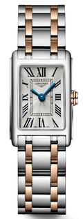  Shop Authentic Longines Dolcevita 18K Gold Silver Dial Two Tone Steel Strap Watch for Women - L5.258.5.71.7 - Luxxuri