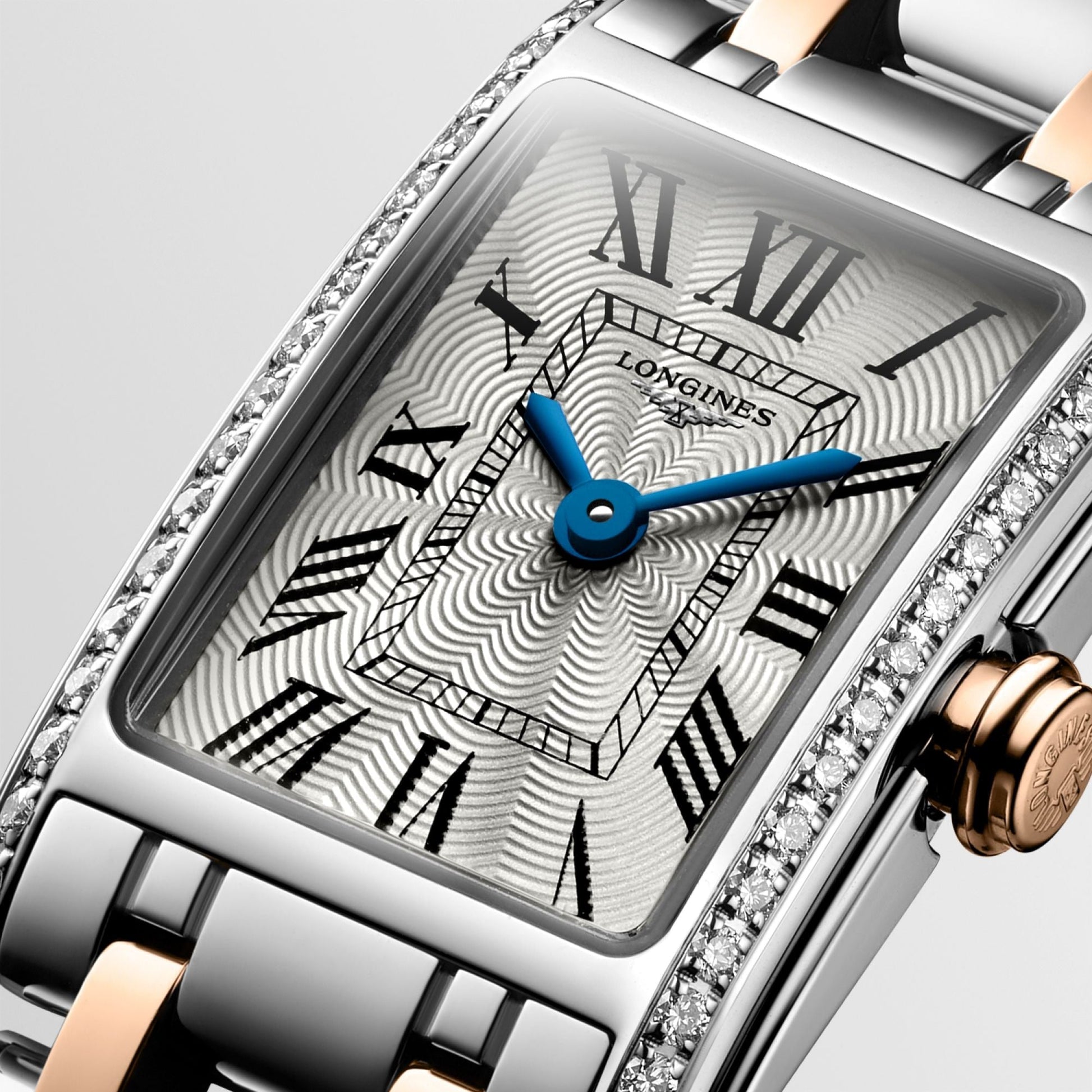  Shop Authentic Longines Dolcevita Diamonds White Dial Two Tone Steel Strap Watch for Women - L5.258.5.79.7 - Luxxuri