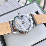  Shop Authentic Longines Master Collection Automatic 38.5mm Silver Diamond Dial Brown Leather Strap Watch for Men - L2.755.4.77.3 - Luxxuri