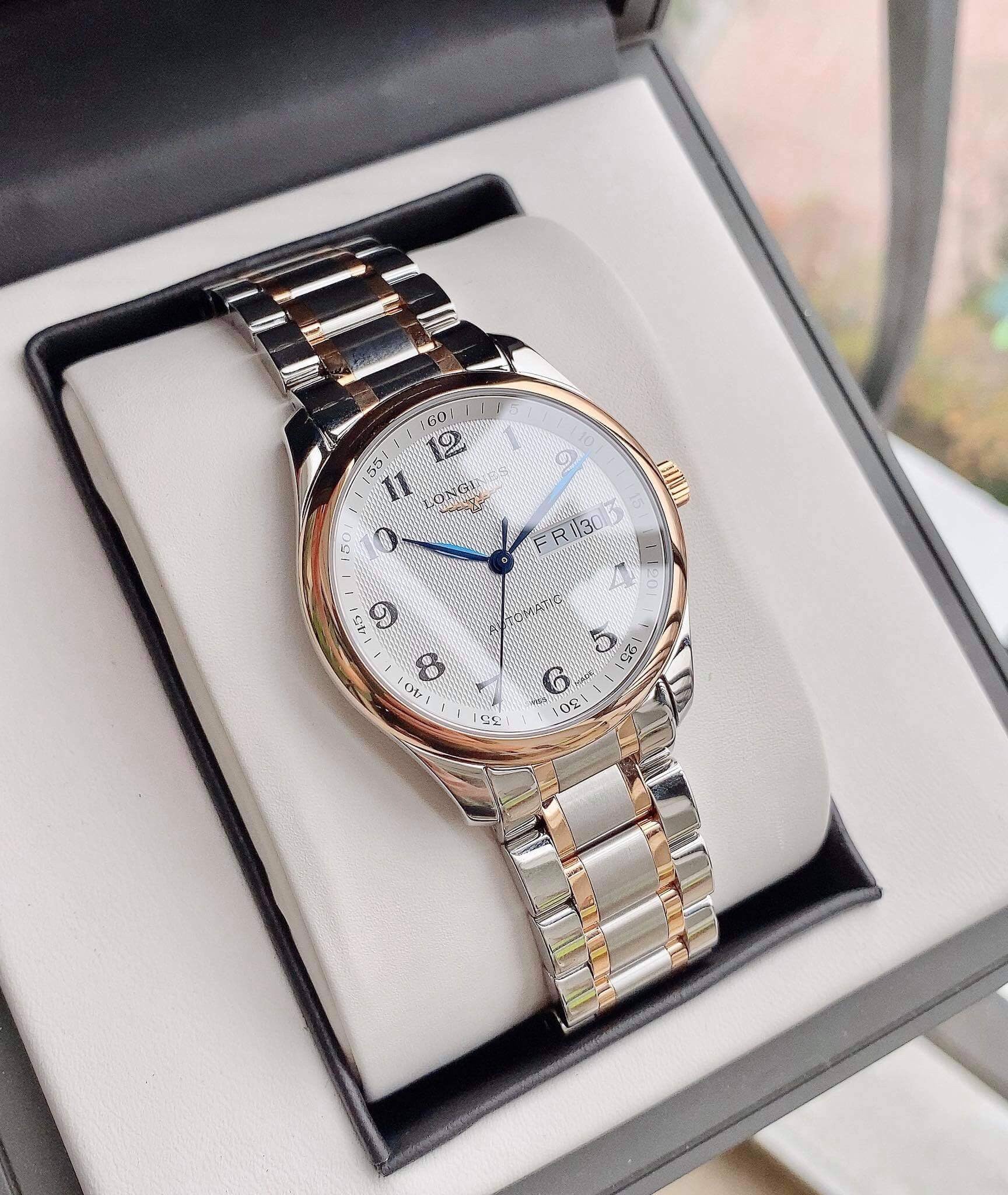  Shop Authentic Longines Master Collection Automatic 38.5mm Silver Dial Two Tone Steel Strap Watch for Men - L2.755.5.79.7 - Luxxuri