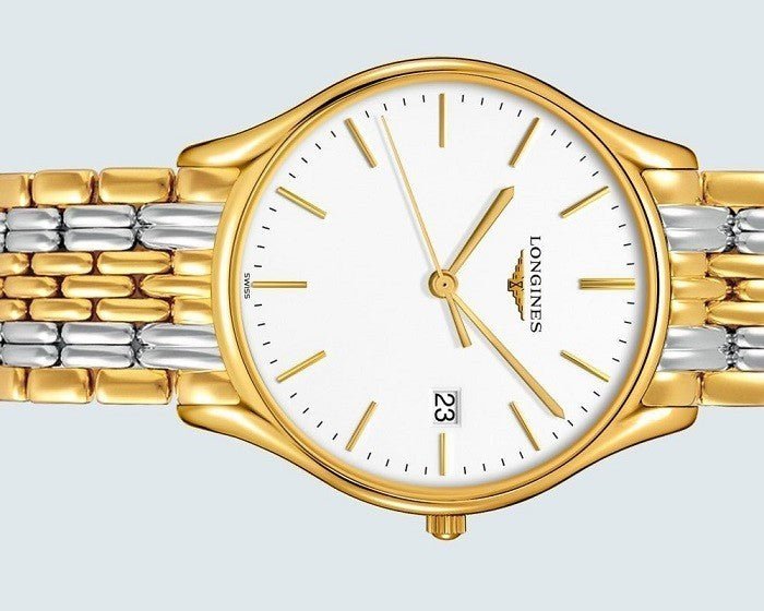  Shop Authentic Longines Lyre Quartz White Dial Gold Stainless Steel Watch for Women - L4.859.2.12.7 - Luxxuri