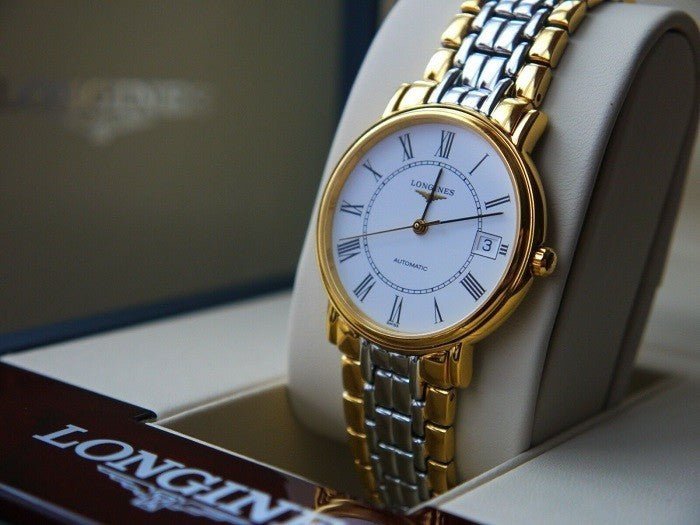  Shop Authentic Longines Presence 38.5mm Automatic Stainless Steel Watch for Men - L4.921.2.11.7 - Luxxuri