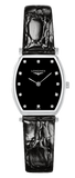  Shop Authentic Longines La Grande Classique de Longines Tonneau Black Dial Black Leather Strap Watch for Women - L4.205.4.58.2 - Luxxuri