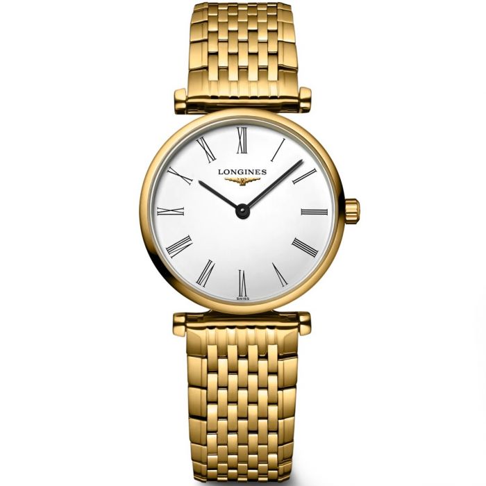  Shop Authentic Longines La Grande Classique De Longines White Dial Gold Steel Strap Watch for Women - L4.209.2.11.8 - Luxxuri