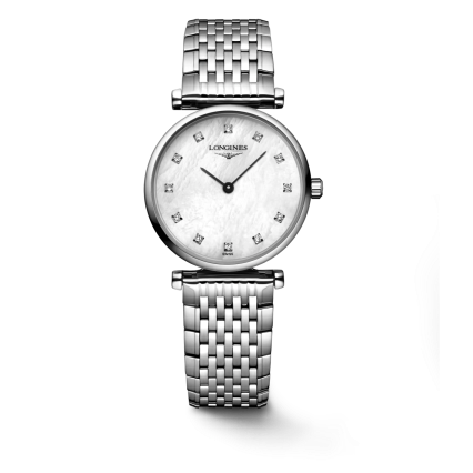 Shop Authentic Longines La Grande Classique Diamonds White Dial Silver Steel Strap Watch for Women - L4.209.4.87.6 - Luxxuri