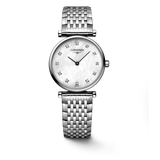  Shop Authentic Longines La Grande Classique Diamonds White Dial Silver Steel Strap Watch for Women - L4.209.4.87.6 - Luxxuri