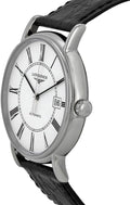  Shop Authentic Longines Presence 38.5mm Automatic White Dial Black Leather Strap Watch for Men - L4.921.4.11.2 - Luxxuri