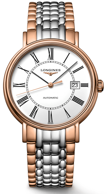  Shop Authentic Longines Presence 38.5mm Automatic White Dial Two Tone Steel Strap Watch for Men - L4.921.1.11.7 - Luxxuri