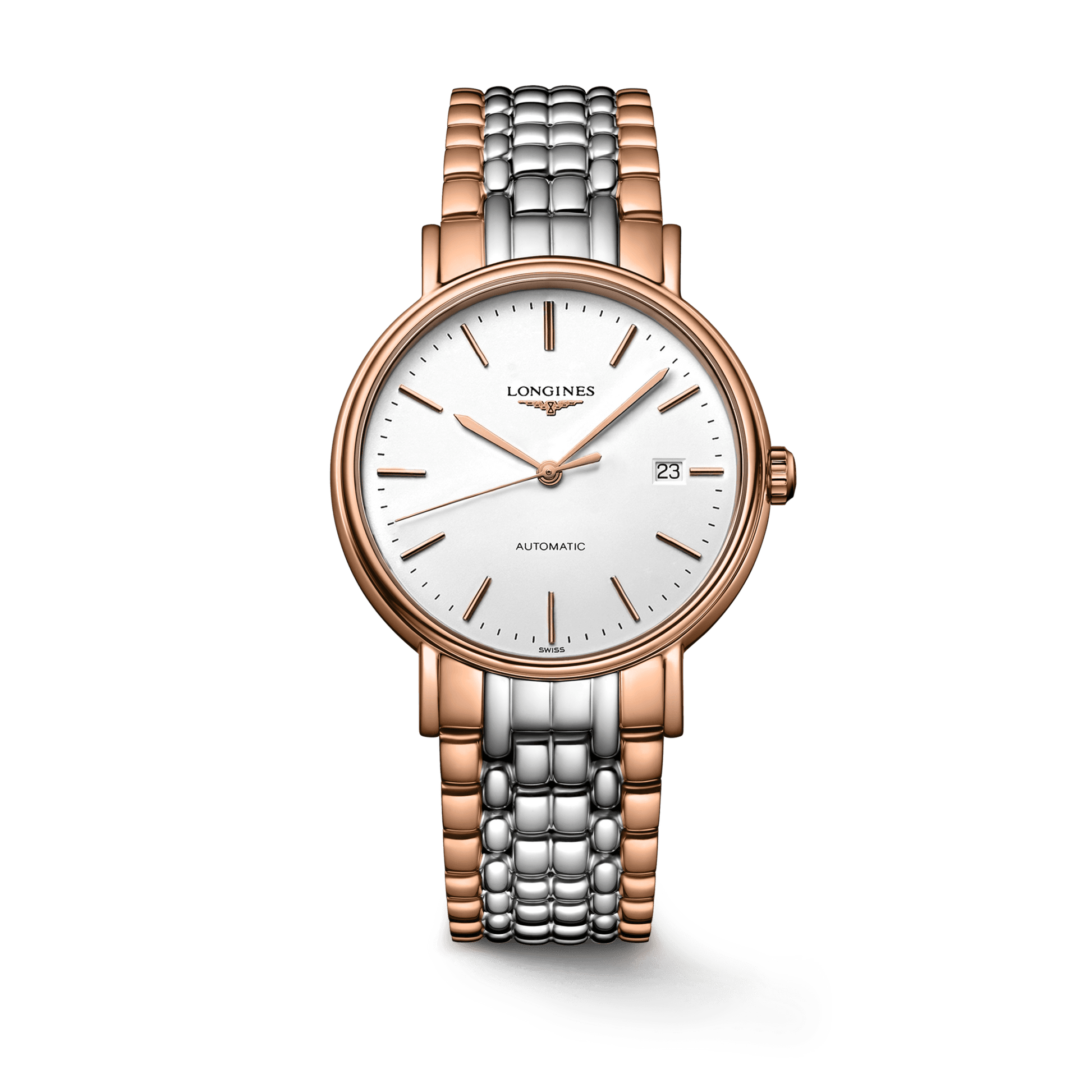  Shop Authentic Longines Presence 30mm Automatic Two Tone Watch for Women - L4.321.1.12.7 - Luxxuri