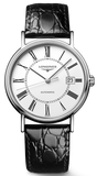  Shop Authentic Longines Presence 38.5mm Automatic White Dial Black Leather Strap Watch for Men - L4.921.4.11.2 - Luxxuri