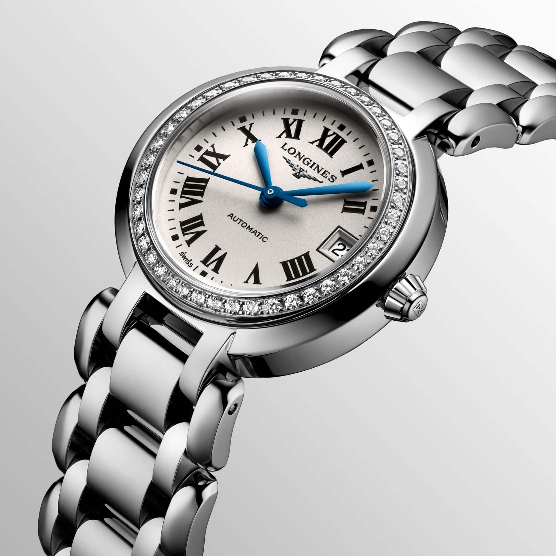  Shop Authentic Longines PrimaLuna 26.5mm Automatic Stainless Steel Watch for Women - L8.111.0.71.6 - Luxxuri