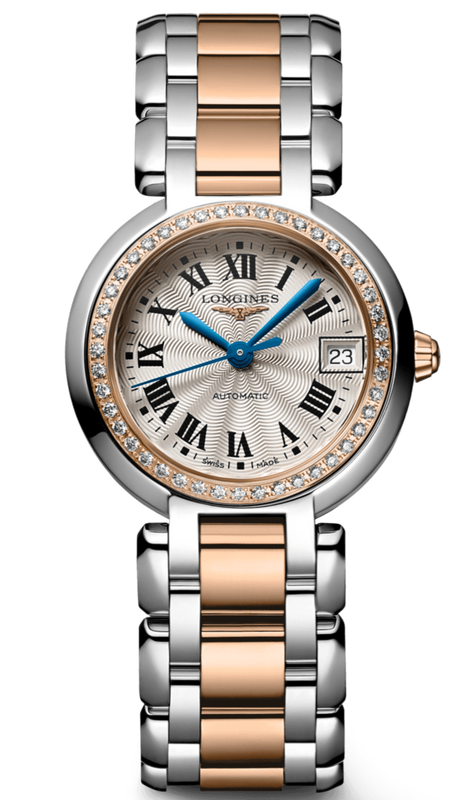  Shop Authentic Longines PrimaLuna Automatic Diamond 26.5mm Silver Dial Two Tone Steel Strap Watch for Women - L8.111.5.79.6 - Luxxuri