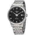 Shop Authentic Longines Record Black Dial Automatic Stainless Steel 40mm Watch for Men - L2.821.4.56.6 - Luxxuri