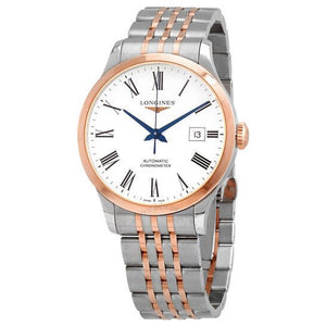  Shop Authentic Longines Record Automatic 18K Pink Gold Watch for Men - L2.821.5.11.7 - Luxxuri