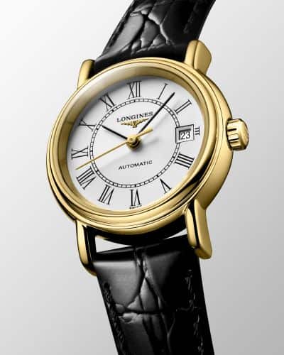  Shop Authentic Longines Presence Automatic White Dial Black Watch for Women - L4.321.2.11.2 - Luxxuri