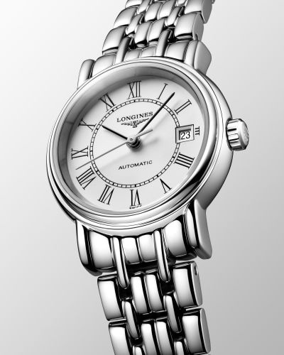  Shop Authentic Longines Presence 25.5mm Automatic Stainless Steel Watch for Women - L4.321.4.11.6 - Luxxuri