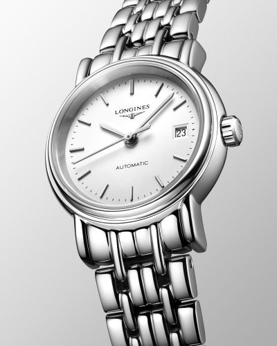  Shop Authentic Longines Presence 25.5mm Automatic Stainless Steel Watch for Women - L4.321.4.12.6 - Luxxuri