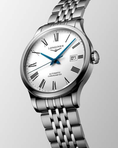  Shop Authentic Longines Record Automatic Stainless Steel 40mm Watch for Men - L2.821.4.11.6 - Luxxuri