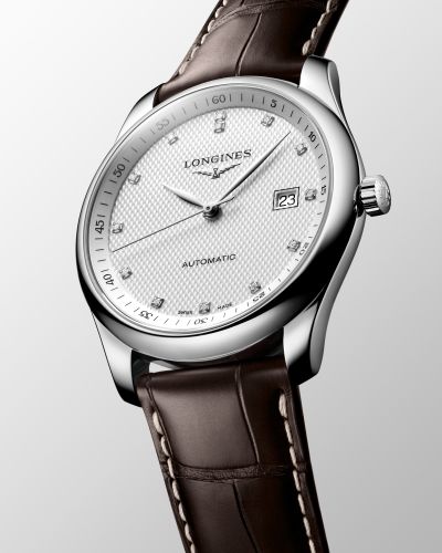  Shop Authentic Longines Master Collection Automatic 40mm White Dial Brown Leather Strap Watch for Men - L2.793.4.77.3 - Luxxuri