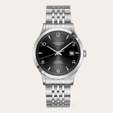  Shop Authentic Longines Record Black Dial Automatic Stainless Steel 40mm Watch for Men - L2.821.4.56.6 - Luxxuri