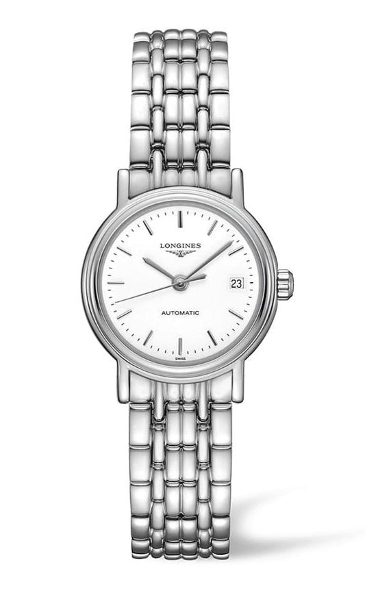  Shop Authentic Longines Presence 25.5mm Automatic Stainless Steel Watch for Women - L4.321.4.12.6 - Luxxuri