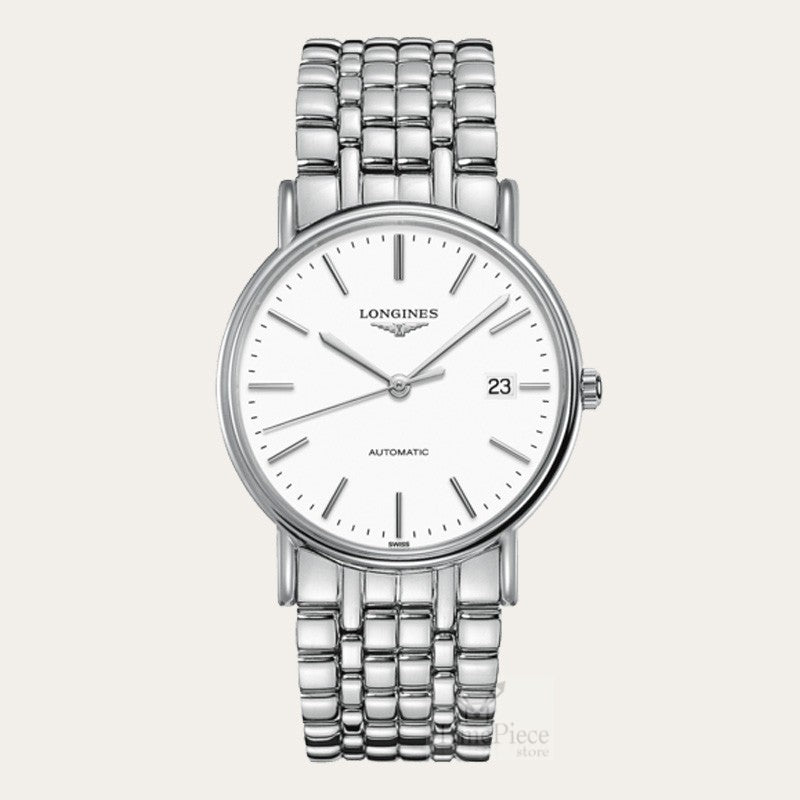  Shop Authentic Longines Presence 38.5mm Automatic Stainless Steel Watch for Men - L4.921.4.12.6 - Luxxuri