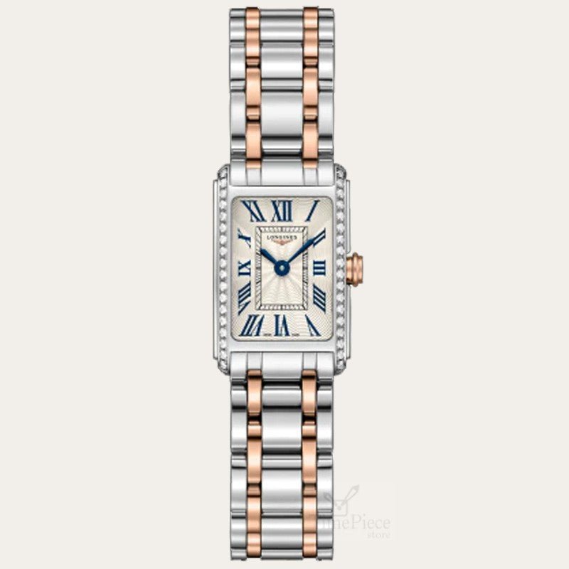  Shop Authentic Longines Dolcevita Diamonds White Dial Two Tone Steel Strap Watch for Women - L5.258.5.79.7 - Luxxuri