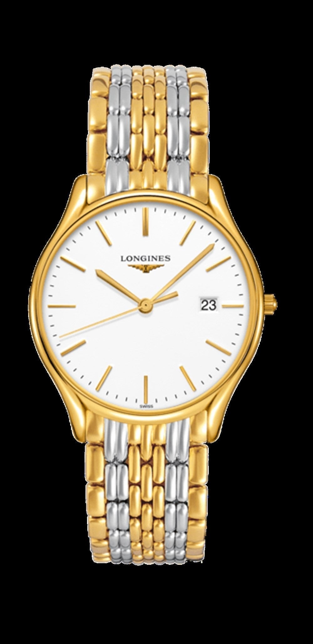  Shop Authentic Longines Lyre Quartz White Dial Gold Stainless Steel Watch for Women - L4.859.2.12.7 - Luxxuri